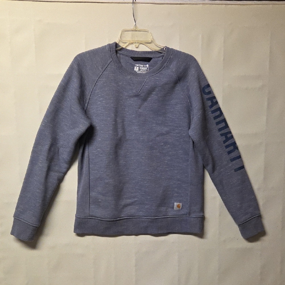 Carhartt Laddies Heather Slate Purple Crewneck Pullover